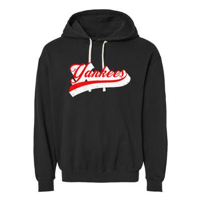 Y.A.N.K.E.E.S. Name Retro Garment-Dyed Fleece Hoodie