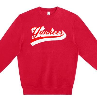 Y.A.N.K.E.E.S. Name Retro Premium Crewneck Sweatshirt