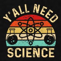 YAll Need Science Retro Teacher Student Funny Nerd Science Ladies PosiCharge Tri-Blend Wicking Tank