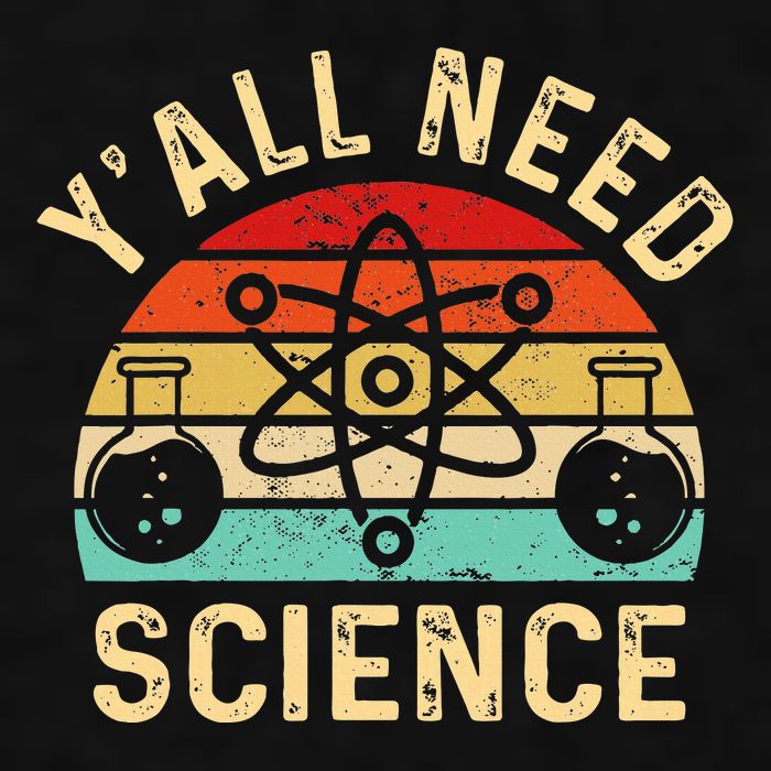 YAll Need Science Retro Teacher Student Funny Nerd Science Ladies PosiCharge Tri-Blend Wicking Tank