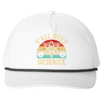 YAll Need Science Retro Teacher Student Funny Nerd Science Snapback Five-Panel Rope Hat