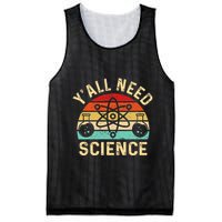 YAll Need Science Retro Teacher Student Funny Nerd Science Mesh Reversible Basketball Jersey Tank