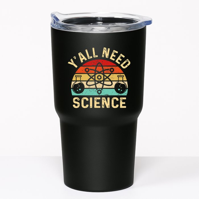 YAll Need Science Retro Teacher Student Funny Nerd Science Tumbler
