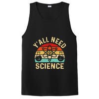 YAll Need Science Retro Teacher Student Funny Nerd Science PosiCharge Competitor Tank