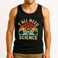 YAll Need Science Retro Teacher Student Funny Nerd Science Tank Top