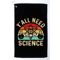 YAll Need Science Retro Teacher Student Funny Nerd Science Golf Towel