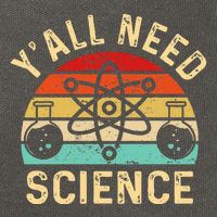 YAll Need Science Retro Teacher Student Funny Nerd Science Cotton Canvas Backpack