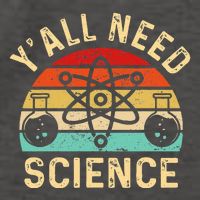 YAll Need Science Retro Teacher Student Funny Nerd Science Vector Backpack