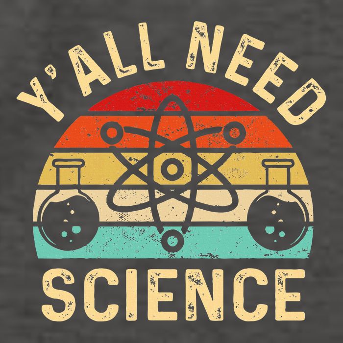 YAll Need Science Retro Teacher Student Funny Nerd Science Vector Backpack