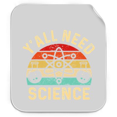 YAll Need Science Retro Teacher Student Funny Nerd Science Permanent Decal Sticker