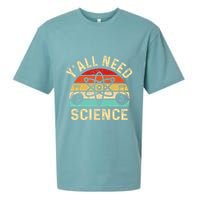 YAll Need Science Retro Teacher Student Funny Nerd Science Sueded Cloud Jersey T-Shirt