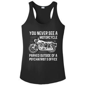 You Never See A Motorcycle Parked Outside Ladies PosiCharge Competitor Racerback Tank