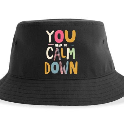 You need to calm down Sustainable Bucket Hat