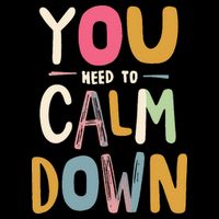 You need to calm down Cropped Pullover Crew
