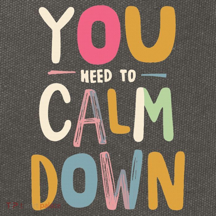 You need to calm down Cotton Canvas Backpack