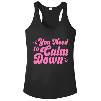 You Need To Calm Down Ladies PosiCharge Competitor Racerback Tank