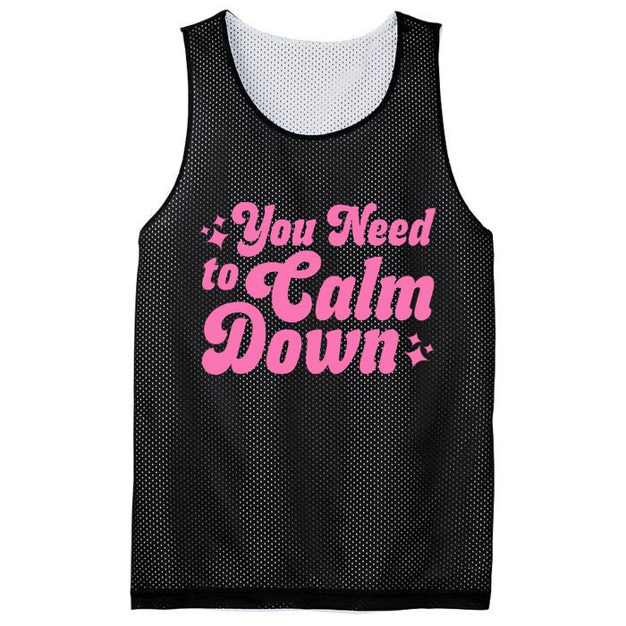You Need To Calm Down Mesh Reversible Basketball Jersey Tank
