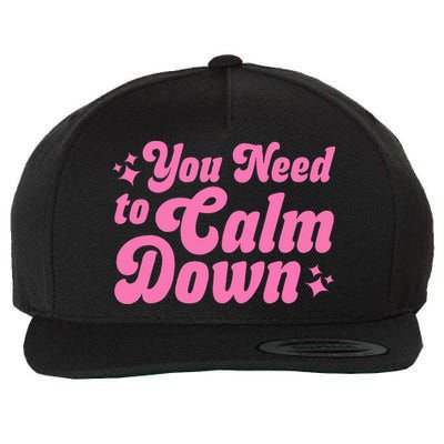 You Need To Calm Down Wool Snapback Cap