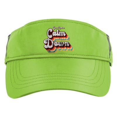 You Need To Calm Down Classic Retro Vintage Pride 80’s Gift Adult Drive Performance Visor