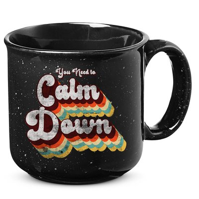 You Need To Calm Down Classic Retro Vintage Pride 80’s Gift 15oz Campfire Ceramic Mug