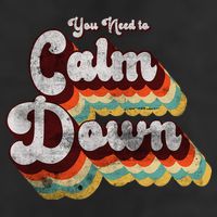 You Need To Calm Down Classic Retro Vintage Pride 80’s Gift Golf Towel
