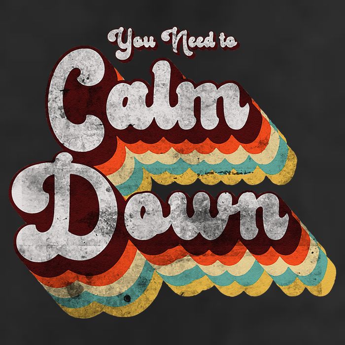 You Need To Calm Down Classic Retro Vintage Pride 80’s Gift Golf Towel