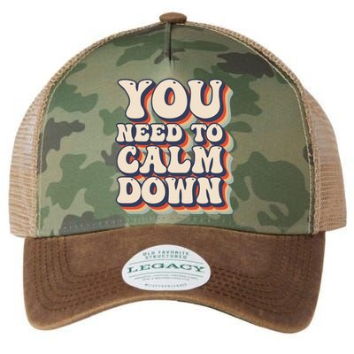 You Need To Calm Down T Legacy Tie Dye Trucker Hat