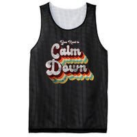 You Need To Calm Down Classic Retro Vintage Pride 80’s Gift Mesh Reversible Basketball Jersey Tank