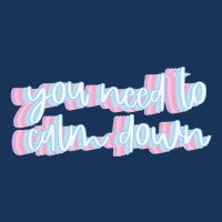 You Need To Calm Down Cute Retro Groovy Pride Button