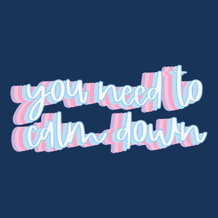 You Need To Calm Down Cute Retro Groovy Pride Button