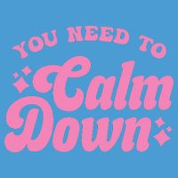 You Need To Calm Down Groovy Retro Cute Funny Tie Dye Hoodie
