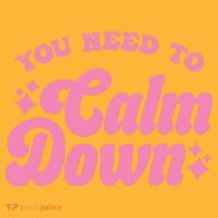 You Need To Calm Down Groovy Retro Cute Funny Sustainable Knit Beanie
