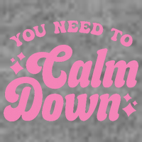 You Need To Calm Down Groovy Retro Cute Funny Tall Hoodie