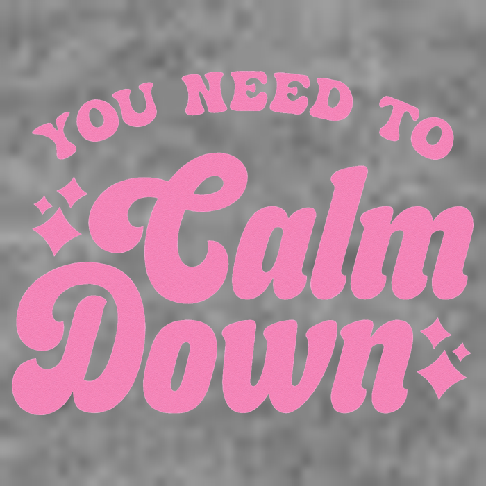 You Need To Calm Down Groovy Retro Cute Funny Tall Hoodie