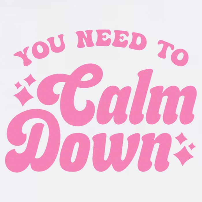 You Need To Calm Down Groovy Retro Cute Funny Garment-Dyed Sweatshirt