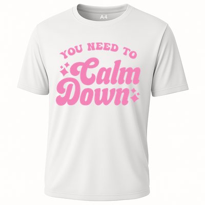 You Need To Calm Down Groovy Retro Cute Funny Performance Shirt