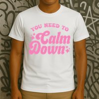 You Need To Calm Down Groovy Retro Cute Funny T-Shirt