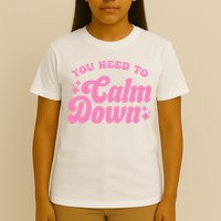 You Need To Calm Down Groovy Retro Cute Funny T-Shirt