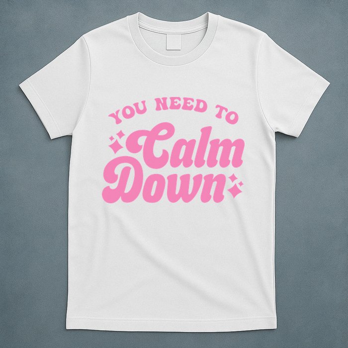 You Need To Calm Down Groovy Retro Cute Funny T-Shirt