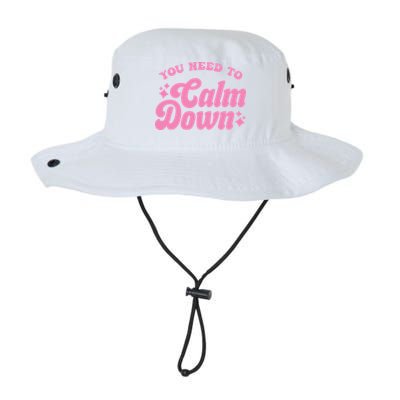 You Need To Calm Down Groovy Retro Cute Funny Bucket Hat