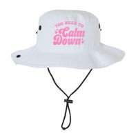 You Need To Calm Down Groovy Retro Cute Funny Bucket Hat