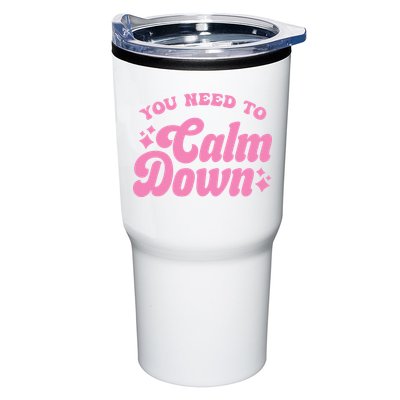You Need To Calm Down Groovy Retro Cute Funny Tumbler