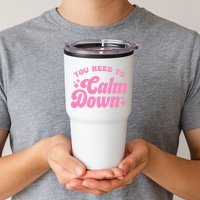 You Need To Calm Down Groovy Retro Cute Funny Tumbler