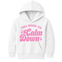 You Need To Calm Down Groovy Retro Cute Funny Kids Hoodie