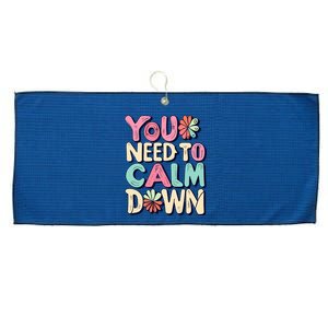 You Need To Calm Large Microfiber Waffle Golf Towel