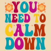 You Need To Clam Down Retro Colorful Bag