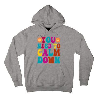 You Need To Clam Down Retro Colorful Tall Hoodie