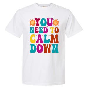 You Need To Clam Down Retro Colorful Garment-Dyed Heavyweight T-Shirt