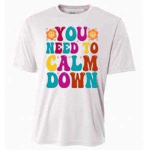 You Need To Clam Down Retro Colorful Cooling Performance Crew T-Shirt