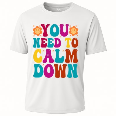 You Need To Clam Down Retro Colorful Performance Shirt
